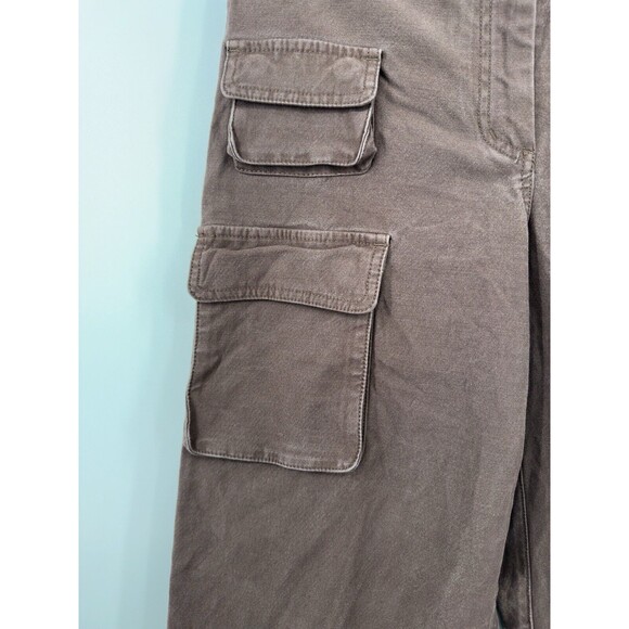 Aritzia Wilfred Free Cargo Wide Leg Pull On Pants Woman’s6 Heathered - Picture 10 of 15